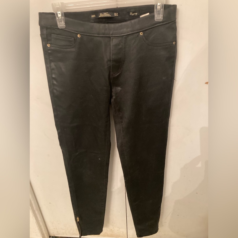 Zara coated leggings